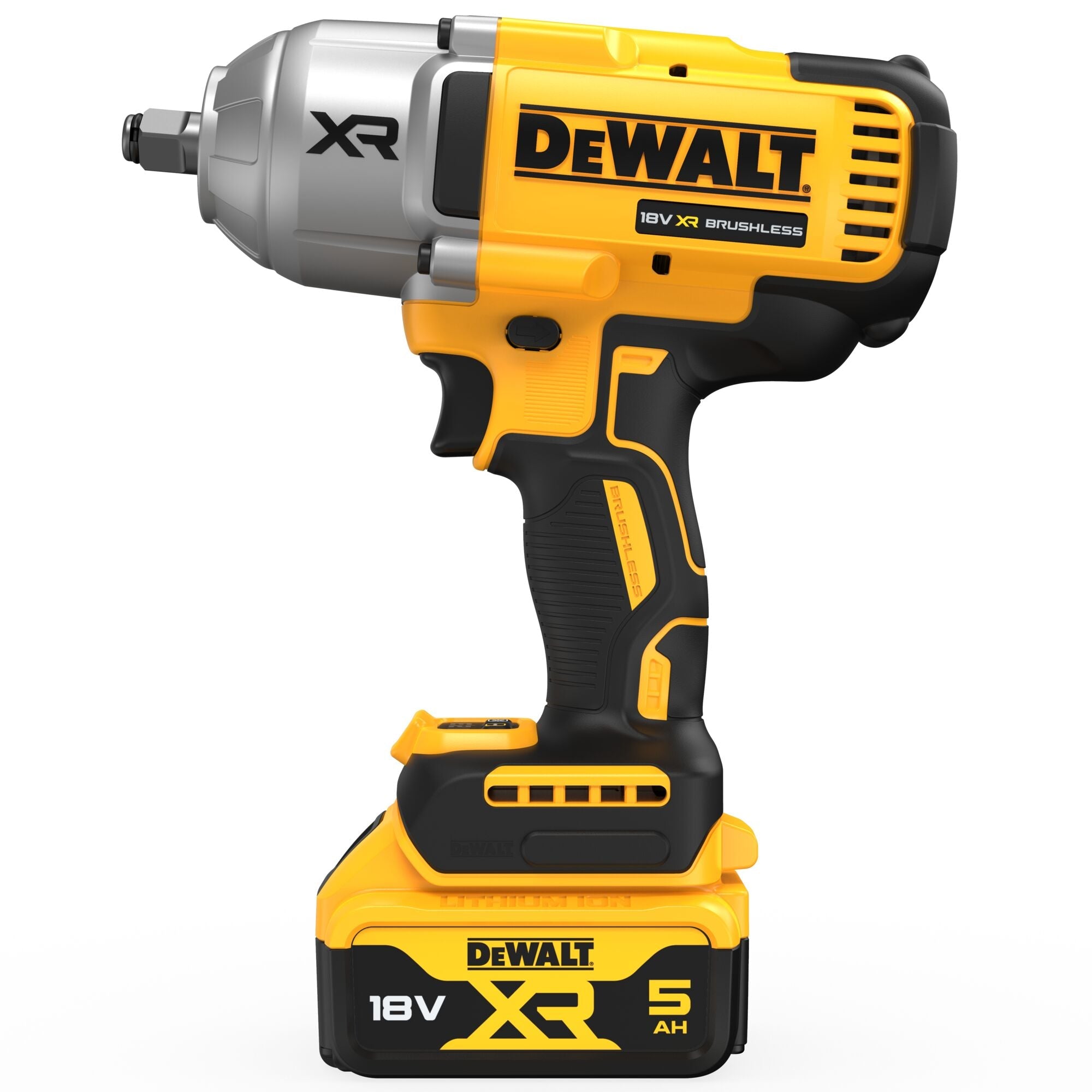 DEWALT DCF900P2T-QW Avvitatore ad impulsi alta potenza 4 modalità, 2 batterie 18V 5.0Ah, 1/2”
