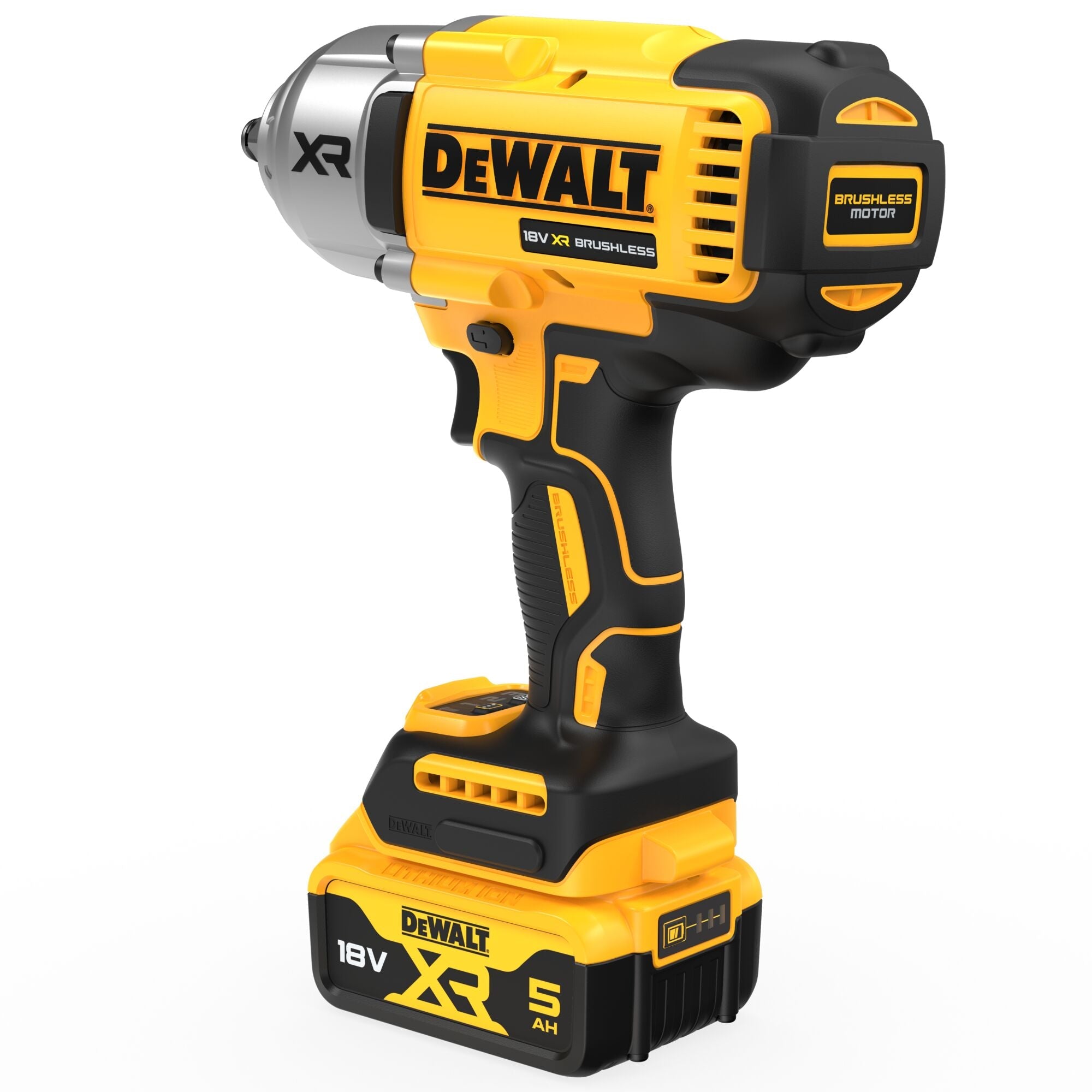 DEWALT DCF900P2T-QW Avvitatore ad impulsi alta potenza 4 modalità, 2 batterie 18V 5.0Ah, 1/2”