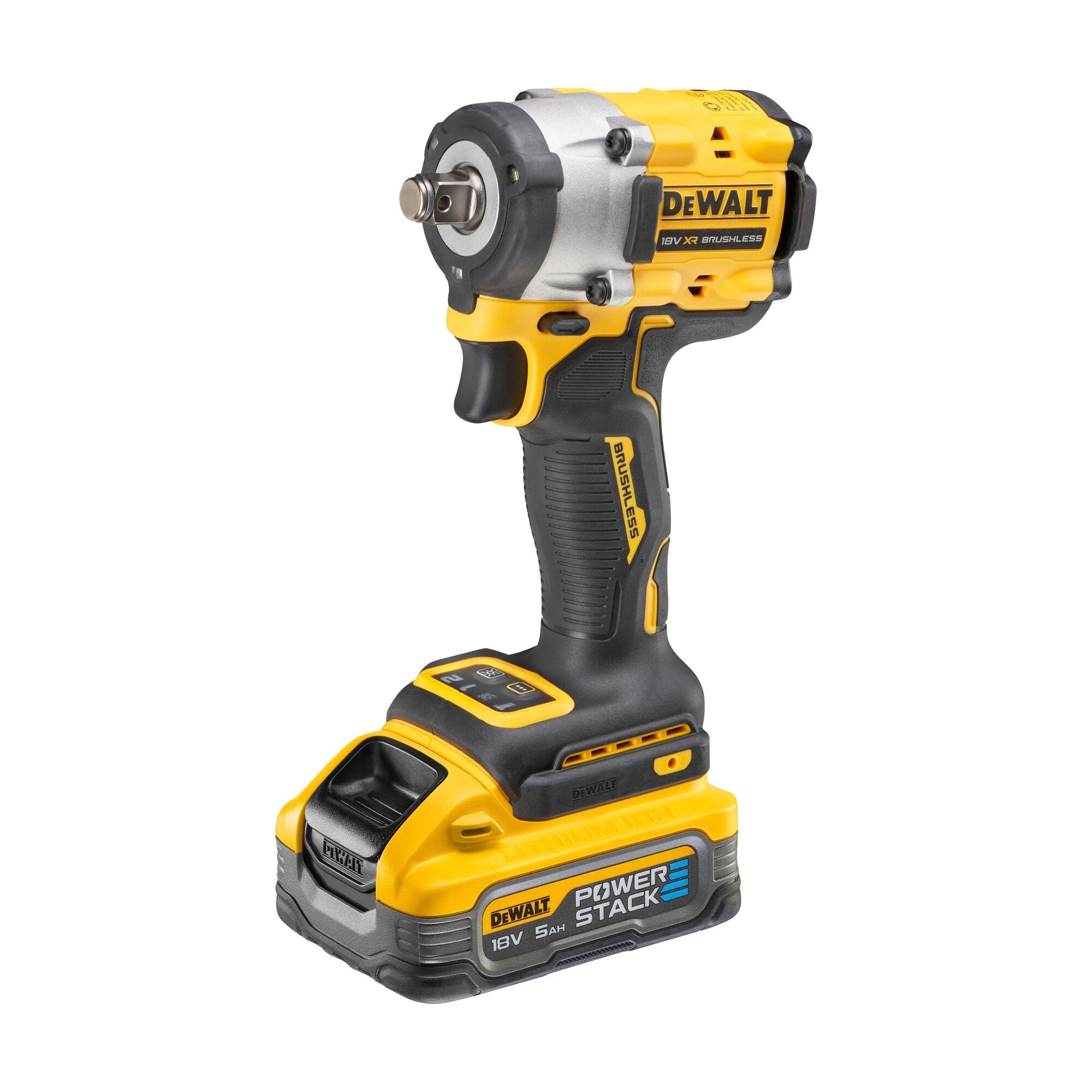 DEWALT DCF921H2T-QW Avvitatore ad impulsi compatto 1/2" con 2 batterie 18V Powerstack 5.0Ah